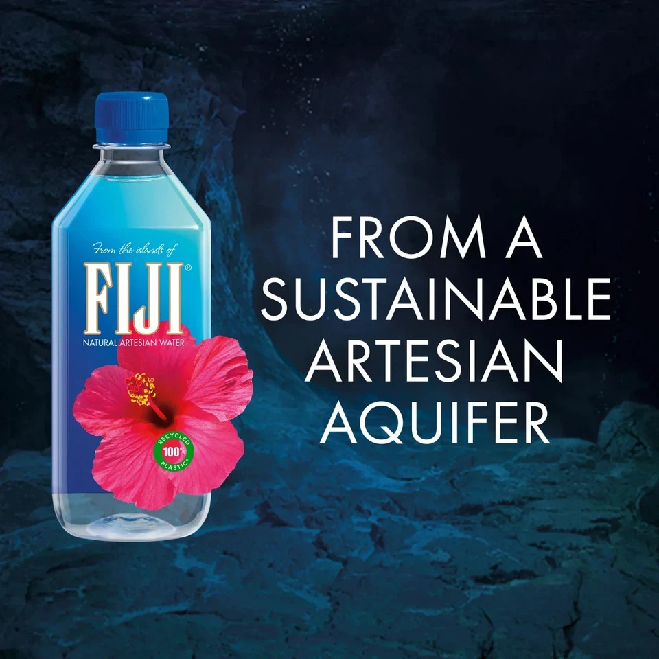 FIJI Natural Artesian Water, 16.9 fl. oz. (Pack of 6 Bottles)