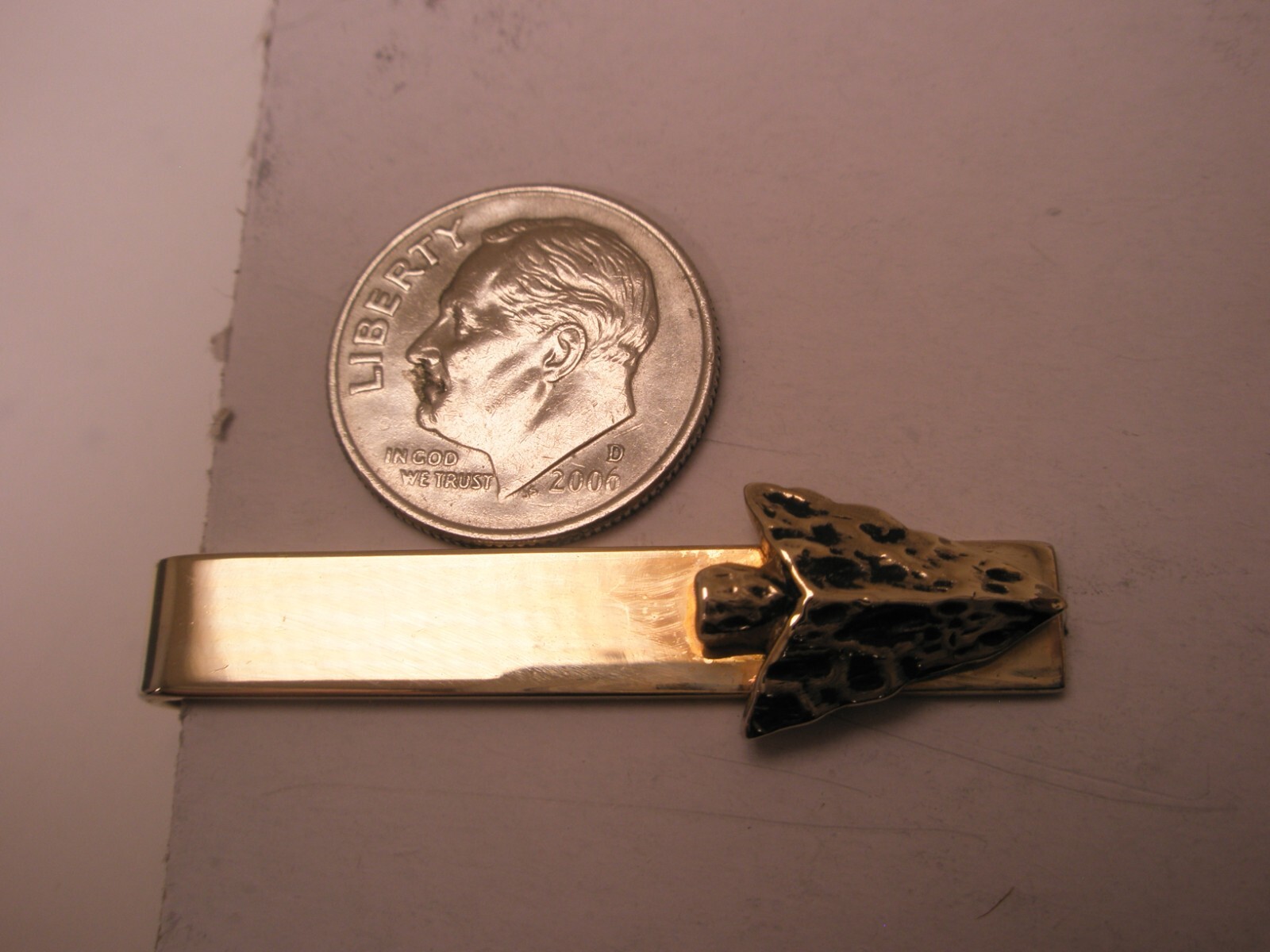 Arrow Head Vintage SWANK Tie Bar Clip archery weapon projectile