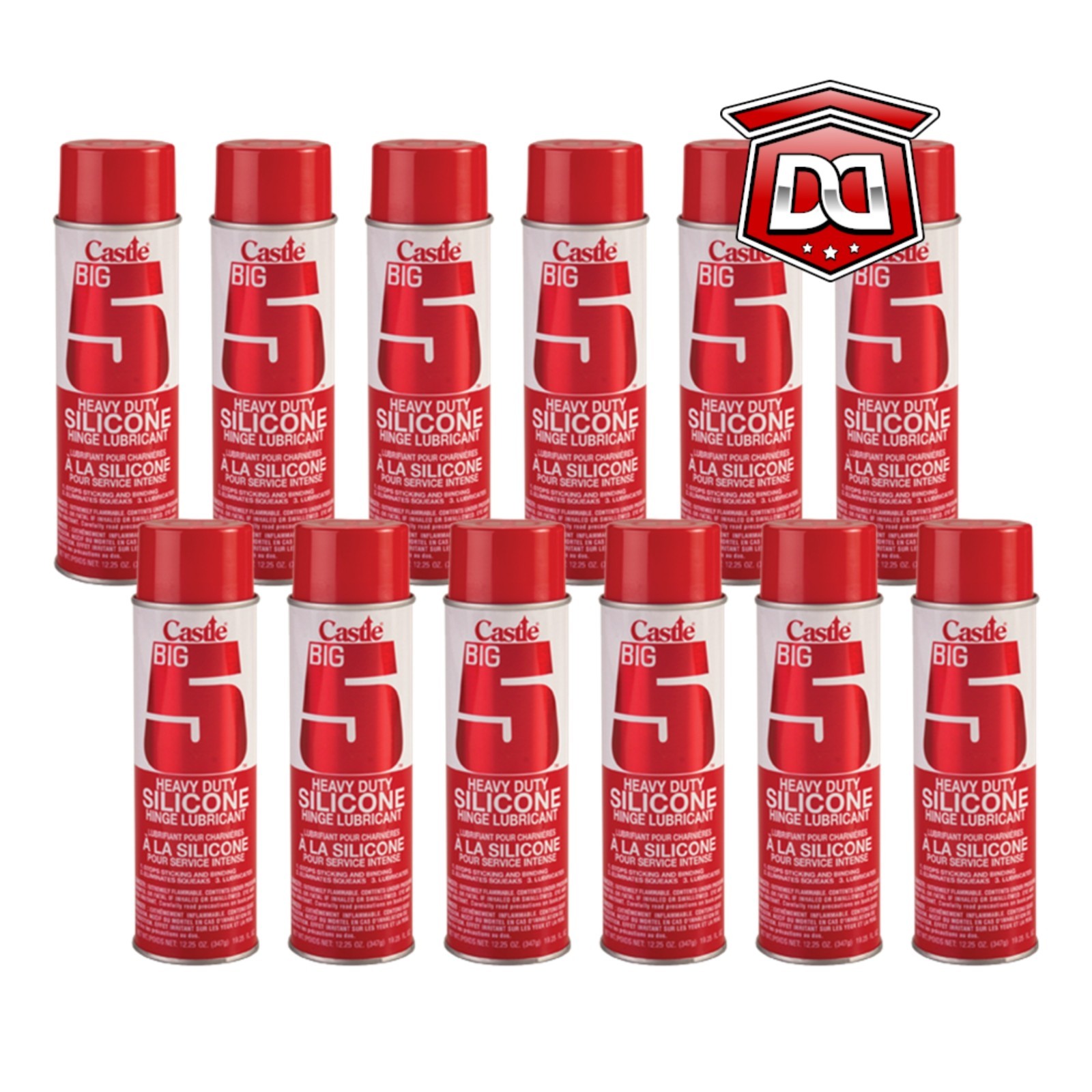 CASTLE Big 5 Silicone Hinge Lubricant (Case of 12)