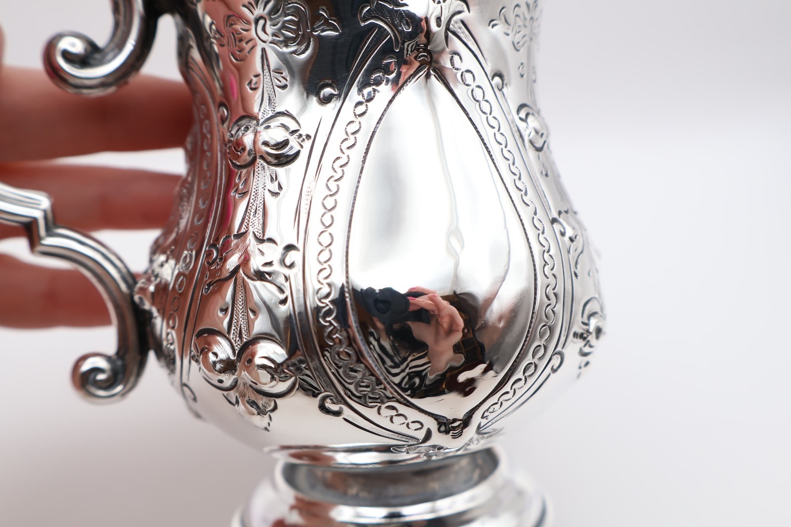 Heavy Quality Antique Victorian Solid Silver Tankard Cup Birmingham 1868