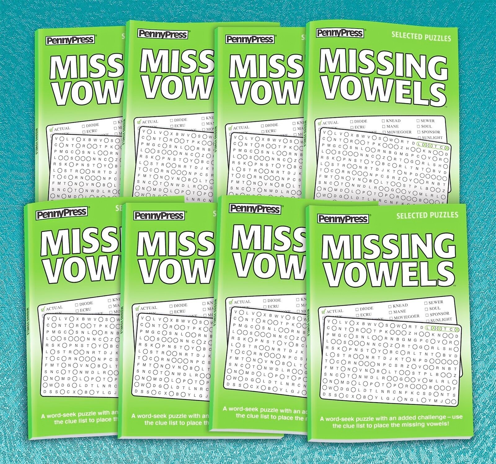 Penny Press Missing Vowels Pack 8