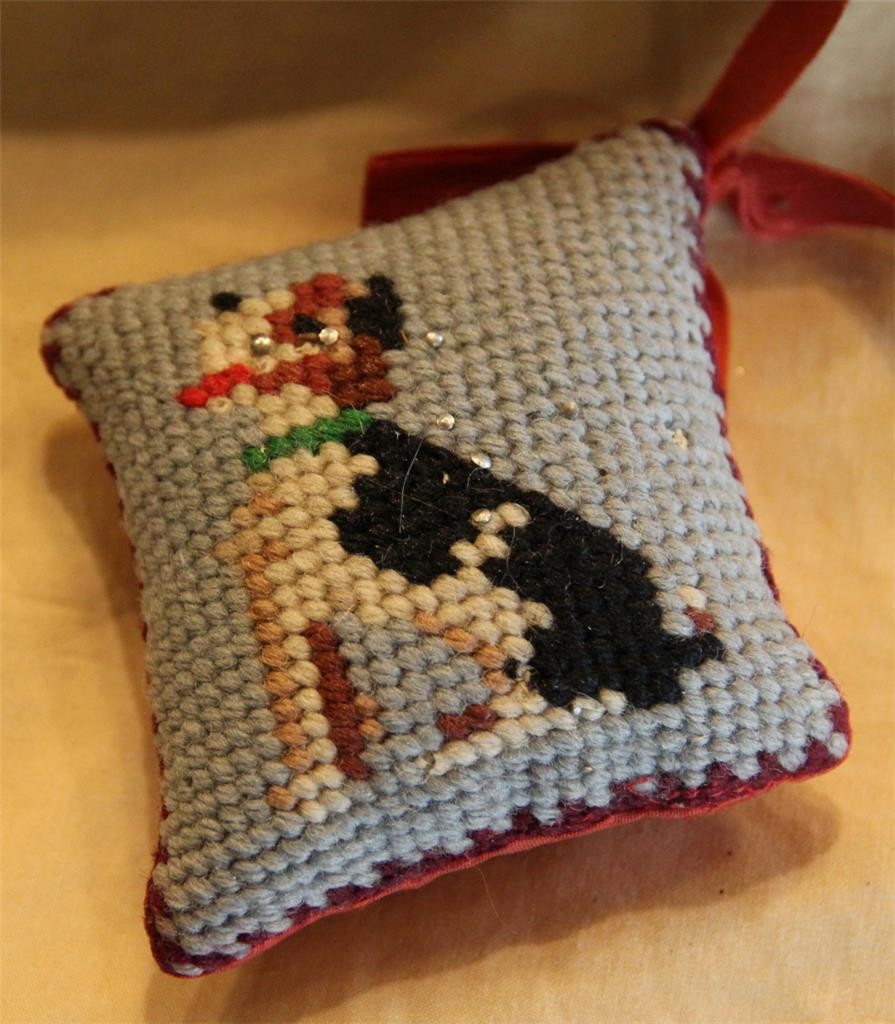 Antique Sewing Box Oak & Bird's Eye Maple w Contents - Anna Miles - Square Nails