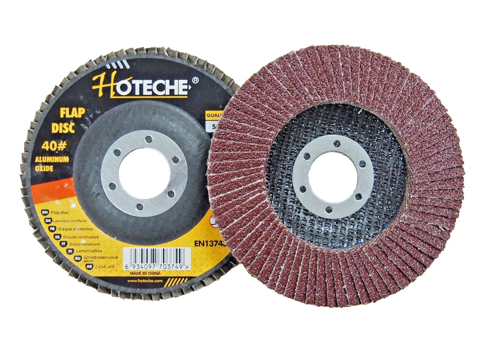 Lot of (20) Aluminum Oxide Flap Disc Grinding wheel 4-1/2"x7/8" 40 Grit 550306