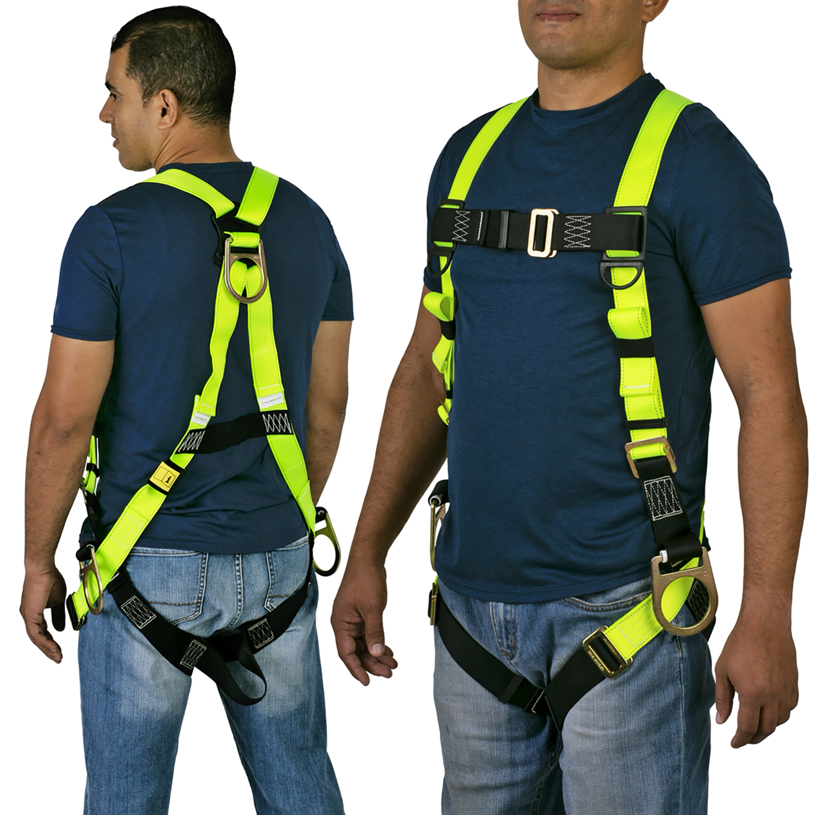 Safety Harness 3D Ring Fall Protection Full Body ANSI OSHA UL JORESTECH