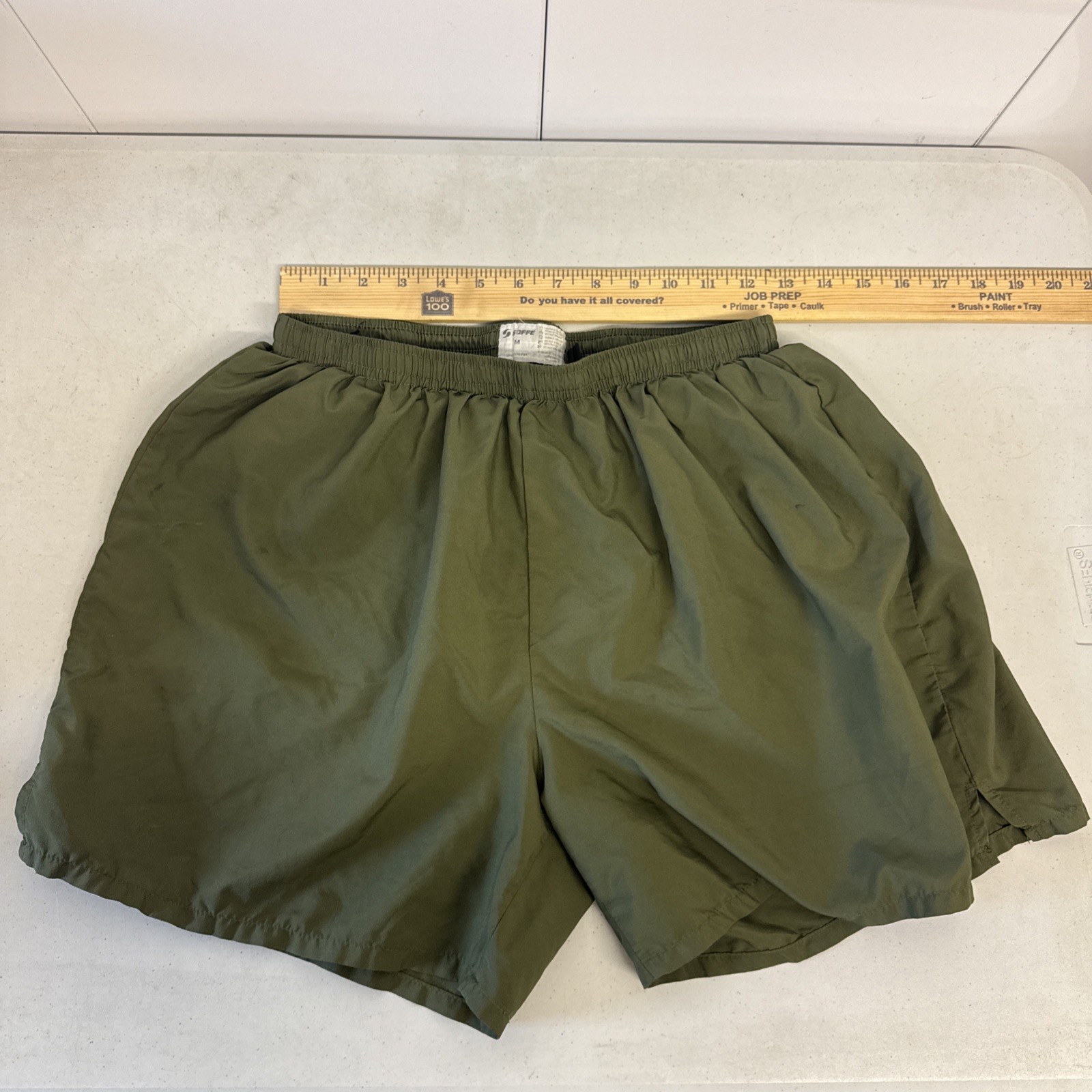 Marine Corps USMC Ranger Pantees Silkies Soffe PT Shorts Men’s M Army Green