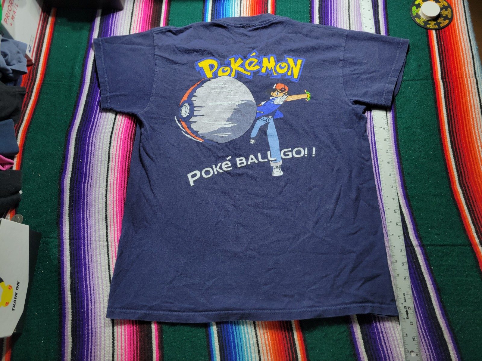 Vintage Pokemon Ash Ketchum 1999 Nintendo T-Shirt Size Youth XL