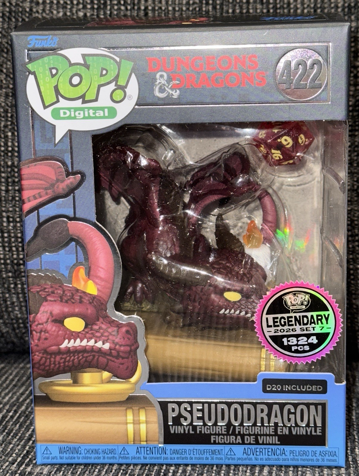 Funko Pop Digital Exclusive Dungeon Dragons Pseudodragon LE 1,324 In Hand