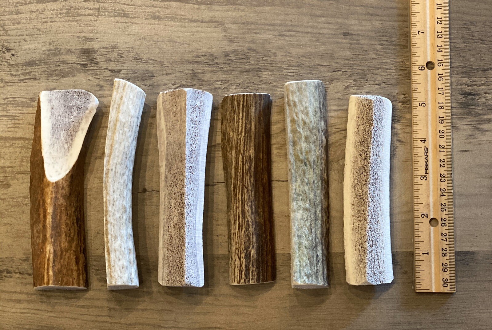 (6 PACK) SPLIT ELK ANTLER PREMIUM CHEWS (4-6") **OREGON ANTLER WORKS**