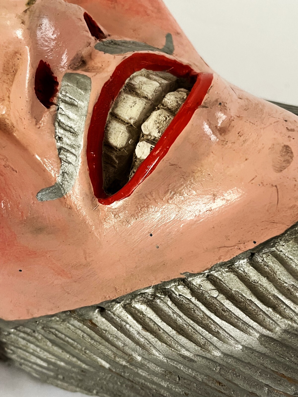 MEXICAN MICHOACAN FOLK ART HAND CARVED PASTORELAS ERMITANO HERMITANO DANCE MASK