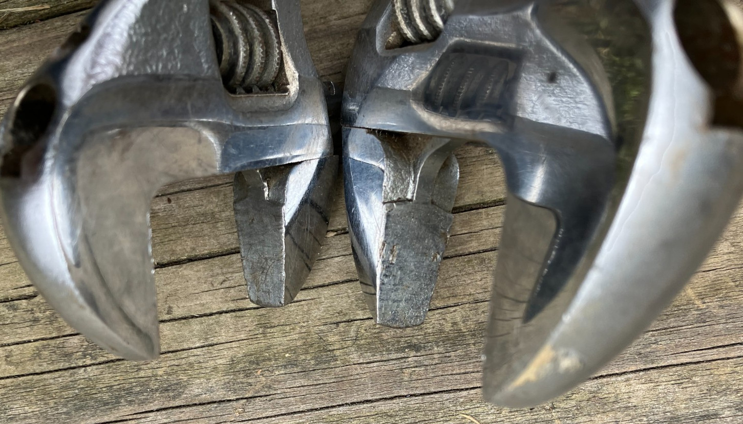 5 Clean Proto Adjustable Wrenches 12-10-8-6 & 4"