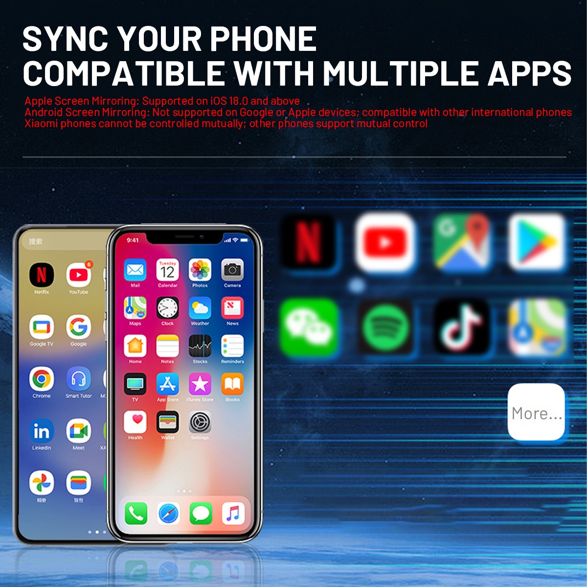 2026 Carplay Adapter Wired to Wireless CarPlay Android Auto Mirror Link 4-IN-1