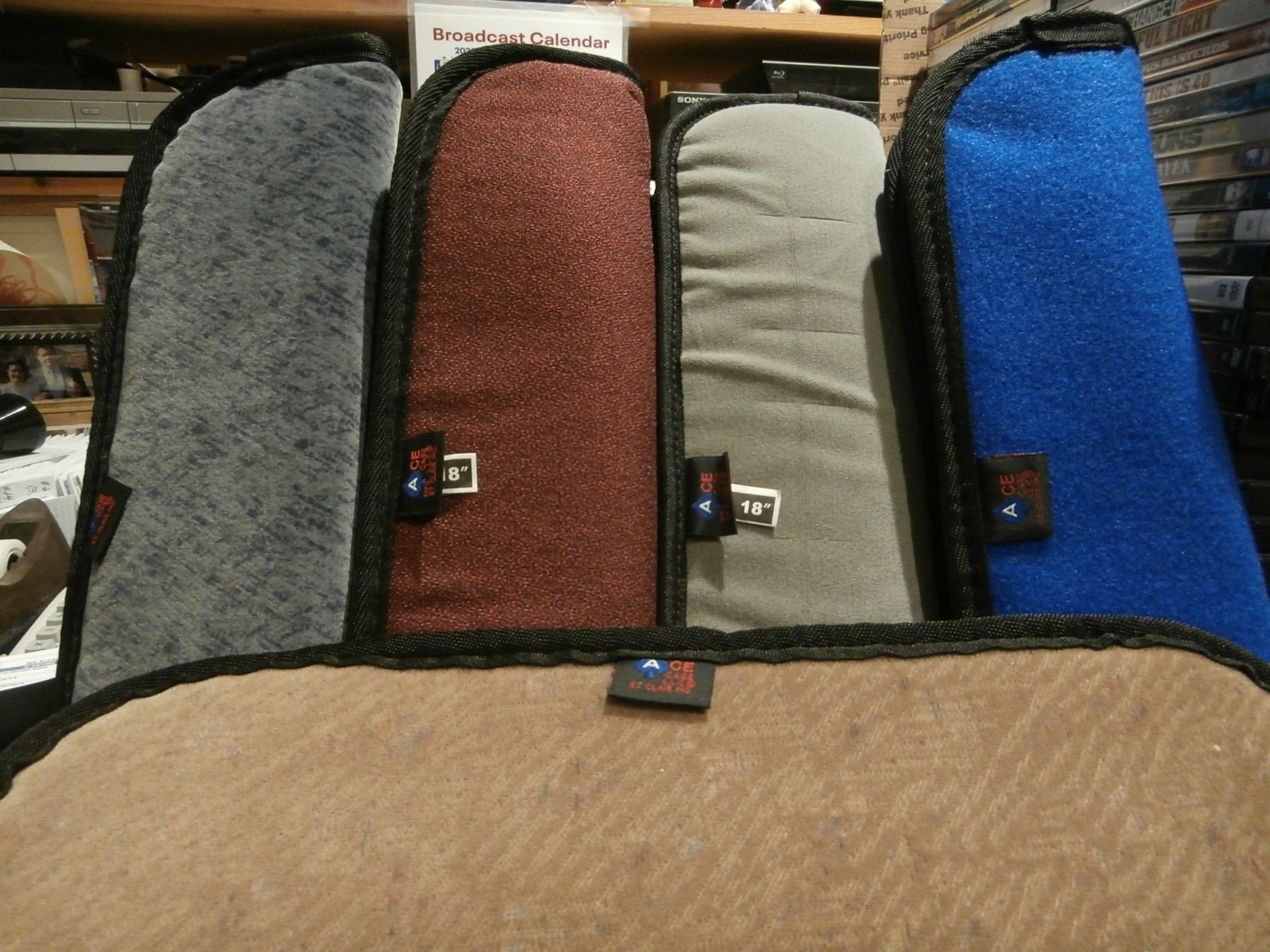 DAGGER CASES (4) 18" X 5" PADDED CASES FOR WWII MILITARY DAGGERS AND KNIVES