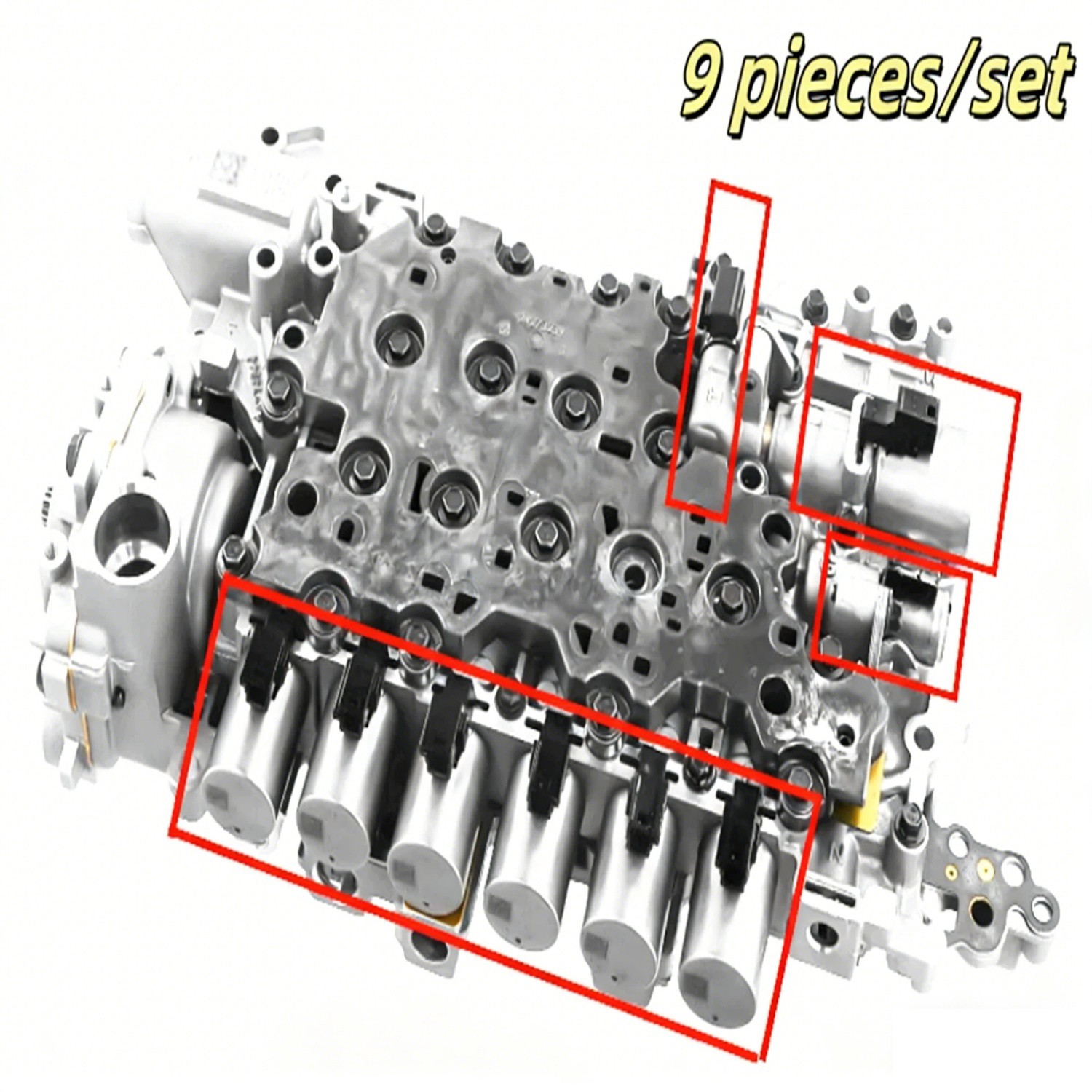 9X 8L90 8L45 8L50 Valve Body Solenoid Kit Includes All 9 Solenoids Needed