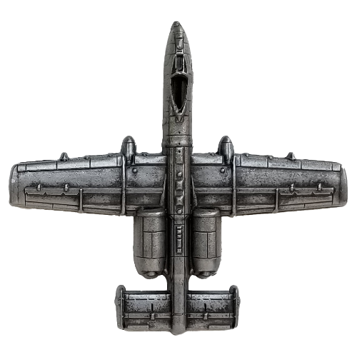 A-10 "Warthog" Thunderbolt II Military Aircraft Shaped Challenge Coin
