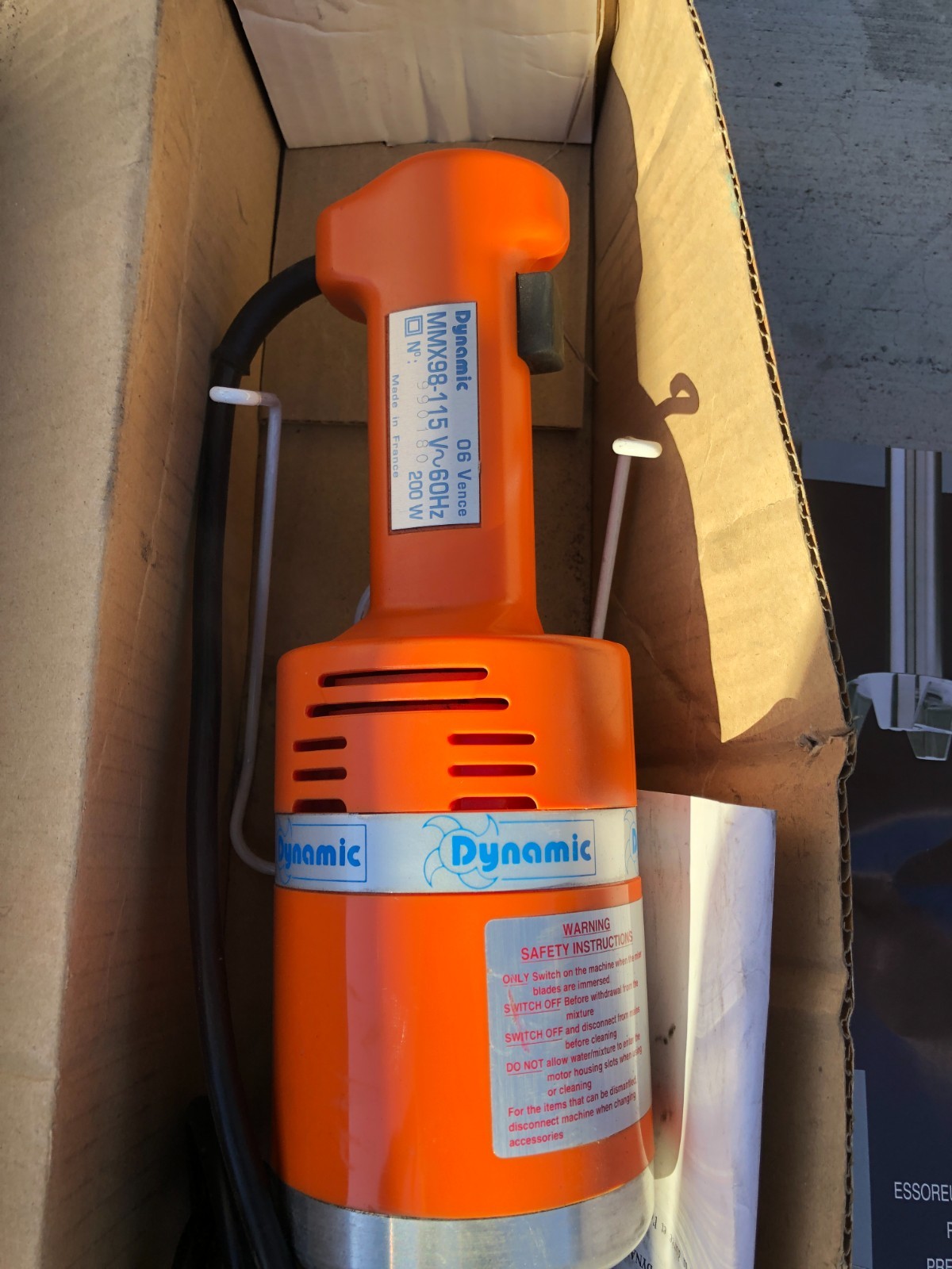 Dynamic International MMX98-115V PMX98 Immersion Mixer/Blender New