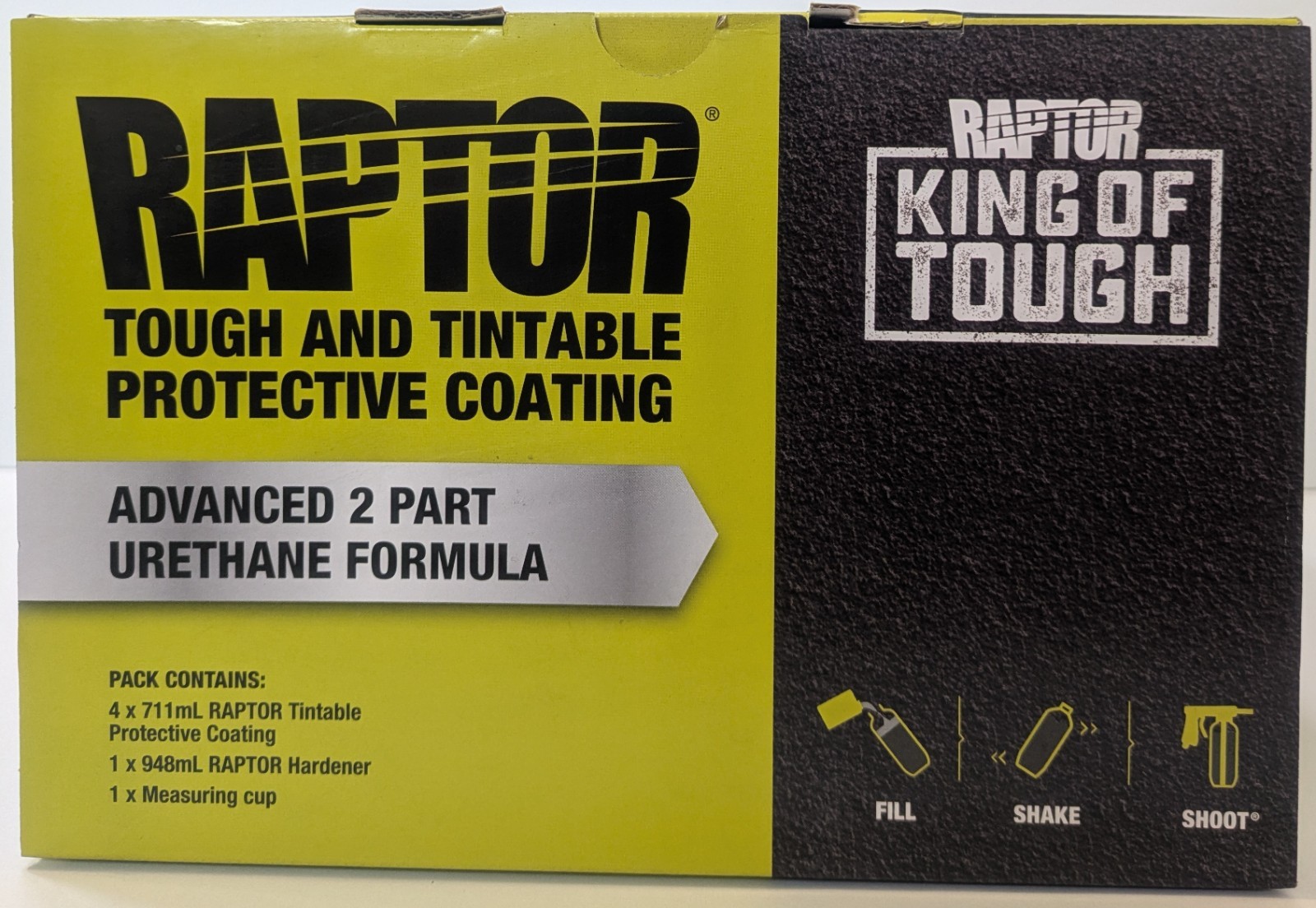 U-POL UP0821 Raptor Tintable Spray-On Truck Bed Liner Coating, 1 Gallon