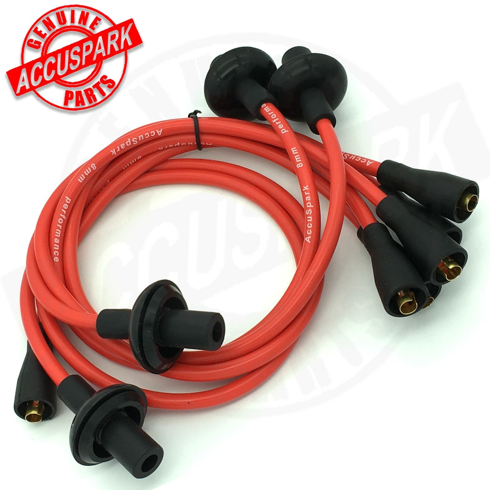 VW Beetle Electronic Distributor Coil,Short plugs,Red leads,Red rotor