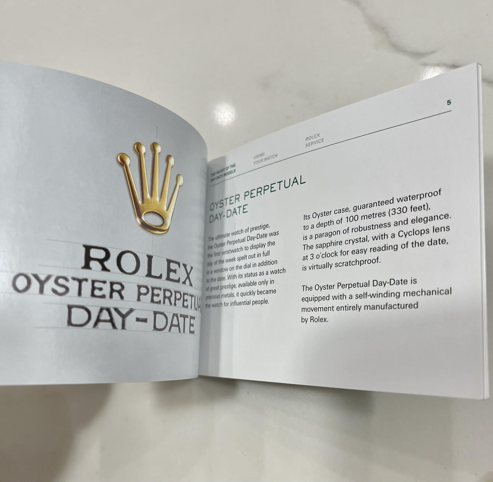 Authentic Rolex President Day-Date Booklet Manual 228238 228239 228235 128238