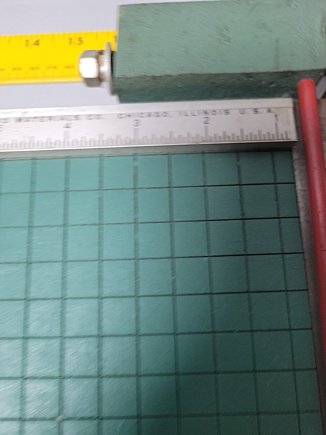 Vintage 13" Premier Brand Guillotine Paper Cutter. Manuf by Photo Materials Co.