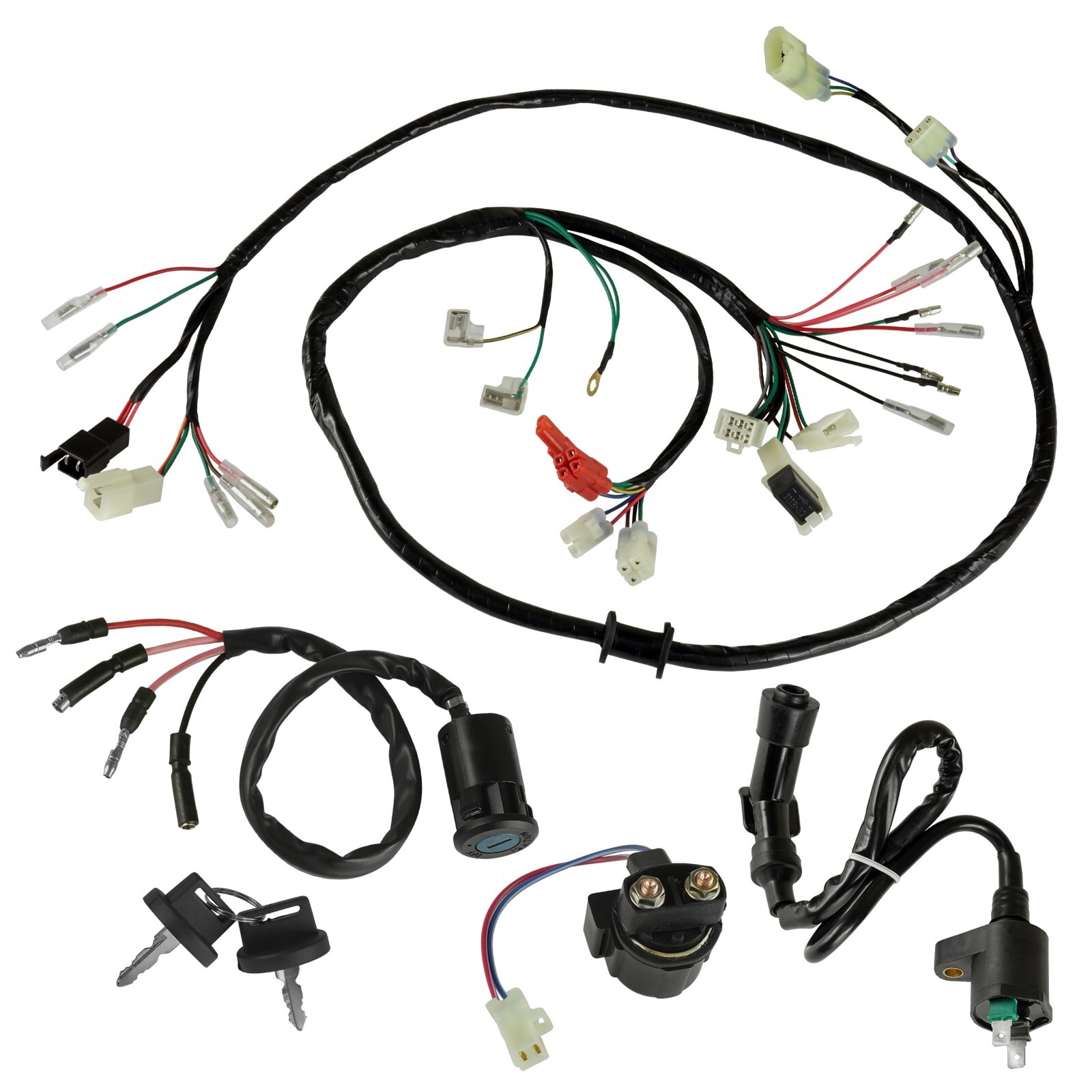 Wire Harness / Starter/ Ignition Key Switch ,Coil Honda FourTrax TRX 300 1994-95