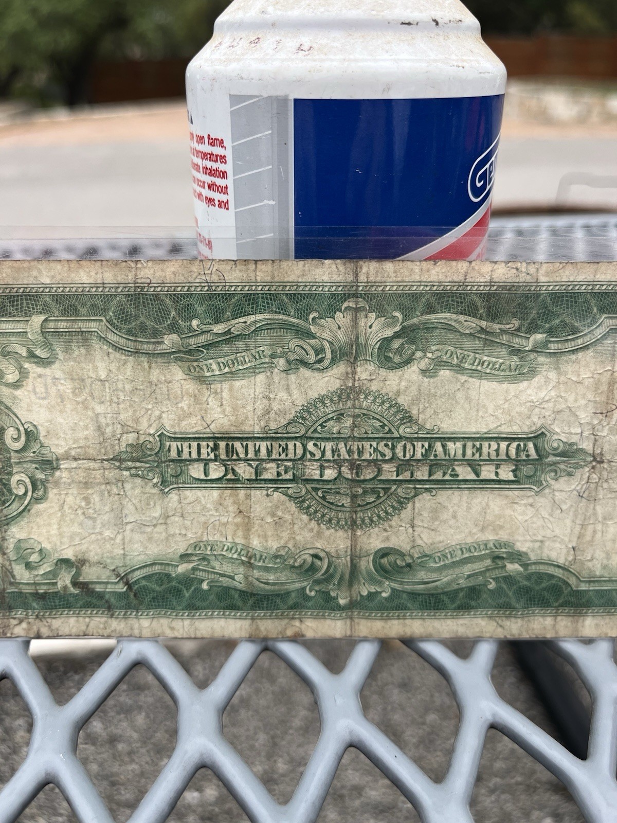 1923 $1 ONE DOLLAR “HORSE BLANKET” SILVER CERTIFICATE LARGE SIZE NOTE Blue Seal