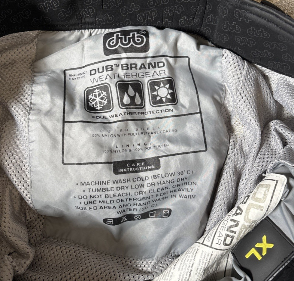 Dub Brand Weather Gear XL Blue Pants Oscillator Series Dubtex 20,000mm