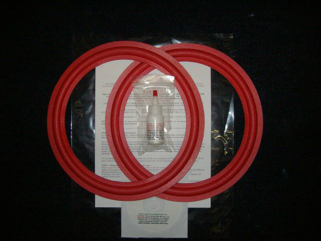 Cerwin Vega D5, DX5, D6, E312, RE-30 12" Foam Surround Speaker Woofer Repair Kit