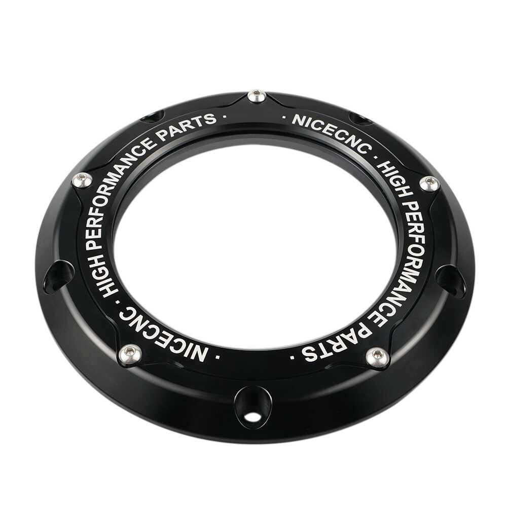 NICECNC Clear M8 Derby Cover For Harley Road King FLHR/Street Glide FLHX 16-22