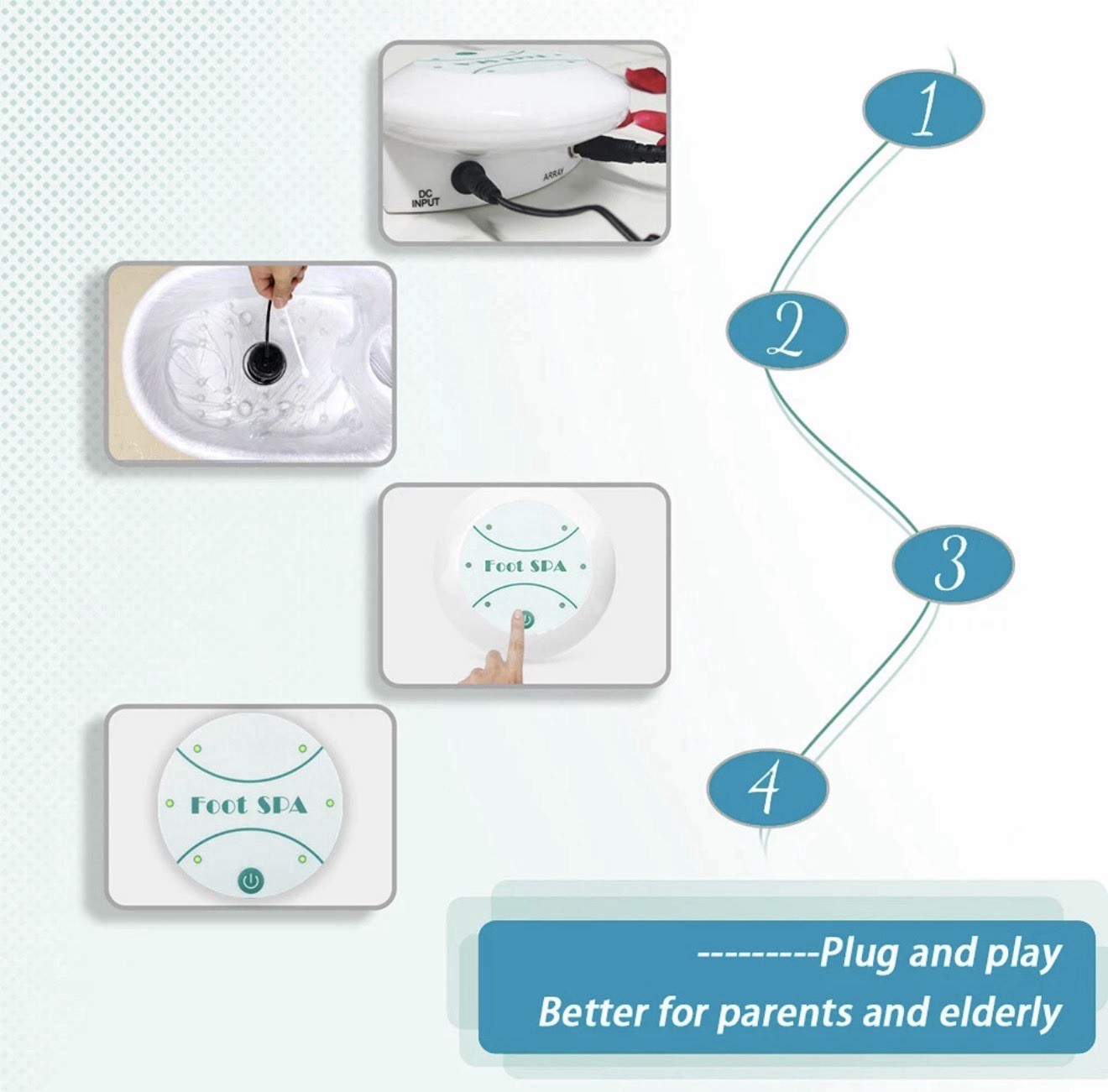 Ionic Foot Bath Cleanse Spa Machine - Detoxify & Relax at Home, Durable Design