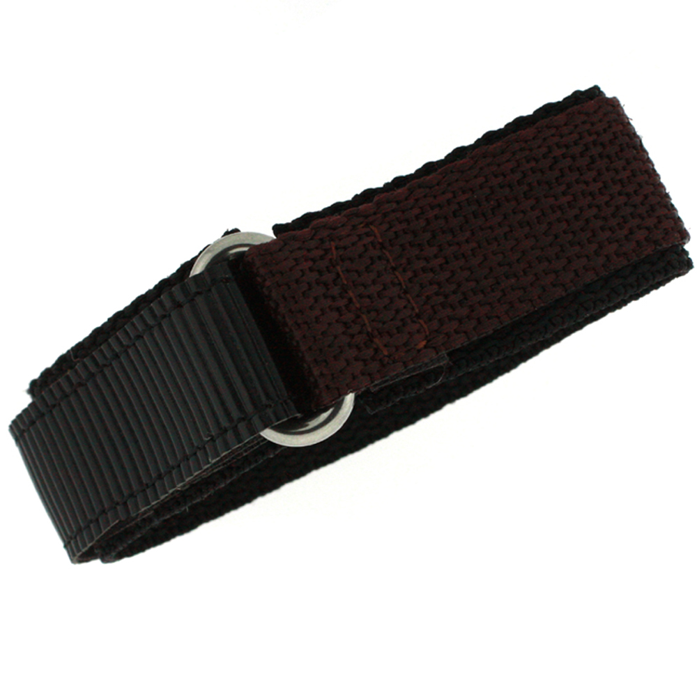 Hook Loop Watch Band Straps Nylon Sports Waterproof Black Navy Green Brn 16-22m