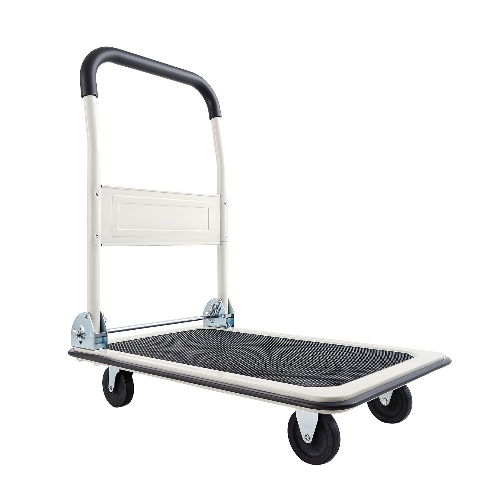 Uimoso Foldable Push Cart Dolly 330lbs Capacity with Wheels and Folding Platform