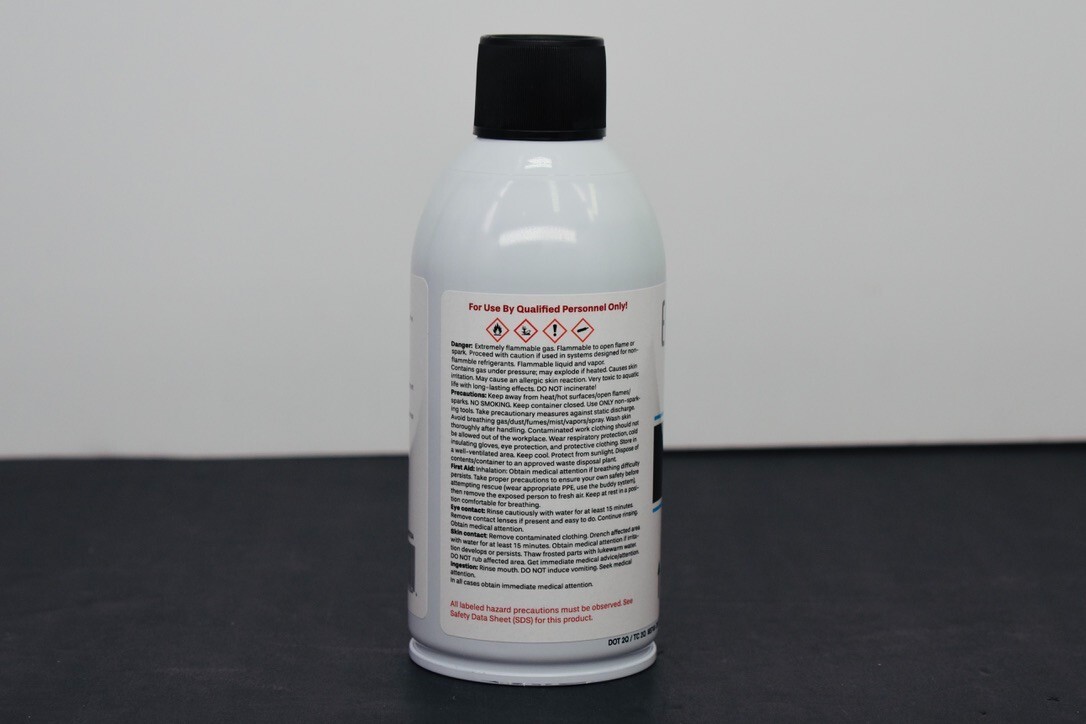 R600a UPRIGHT, Isobutane, Self-Sealing Valve, 3 cans