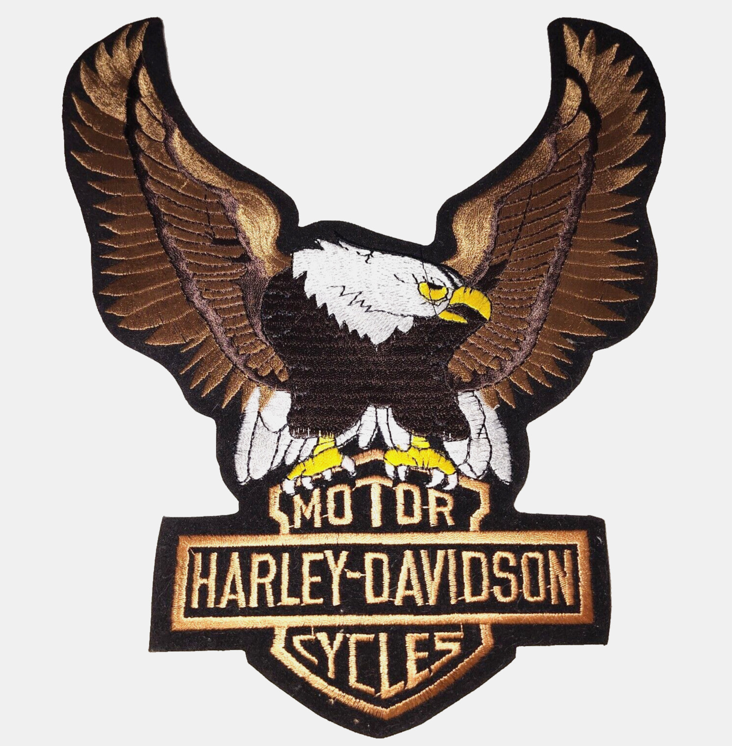 Harley-Davidson Embroidered Eagle Patch – Large Iron On Back Jacket Motorcycle