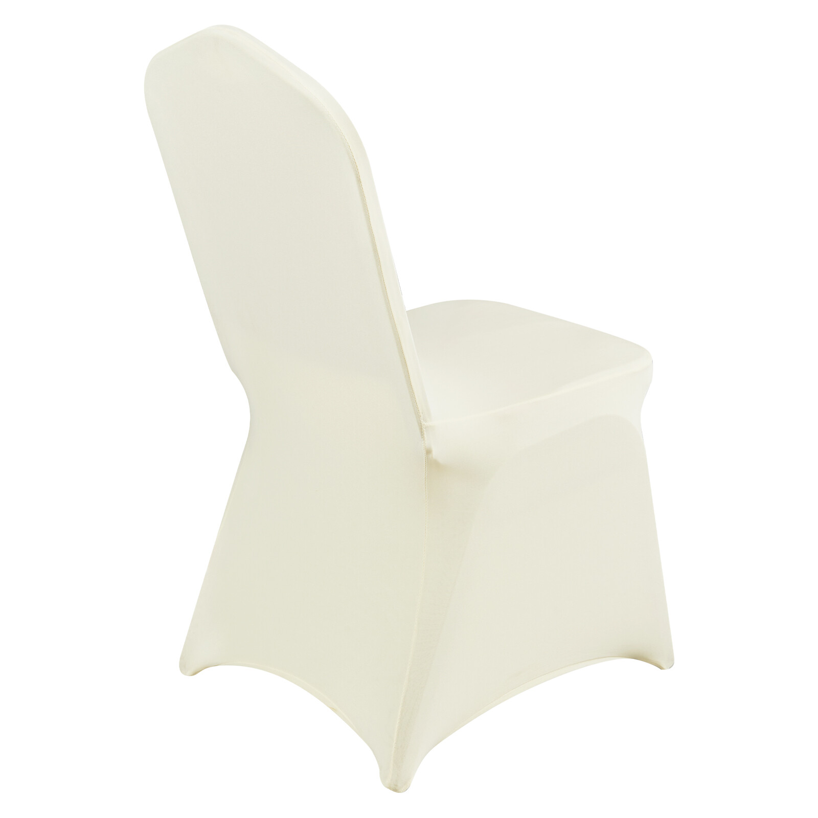 VEVOR 50PCS White Stretch Spandex Folding Chair Covers for Wedding Party Dining