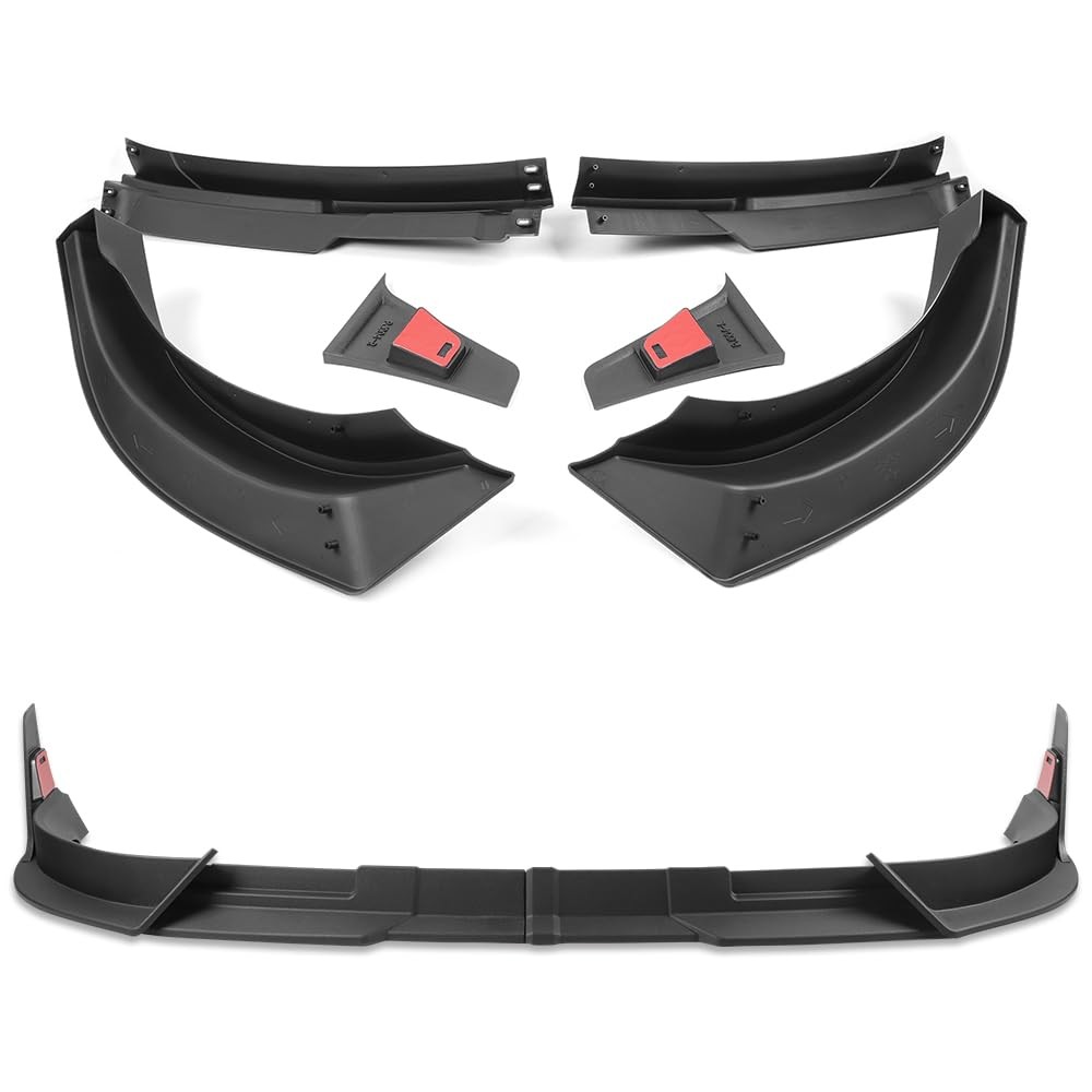 Matte Black ABS Front Bumper Lip Body kit, Compatible with 2013-2018 Ram