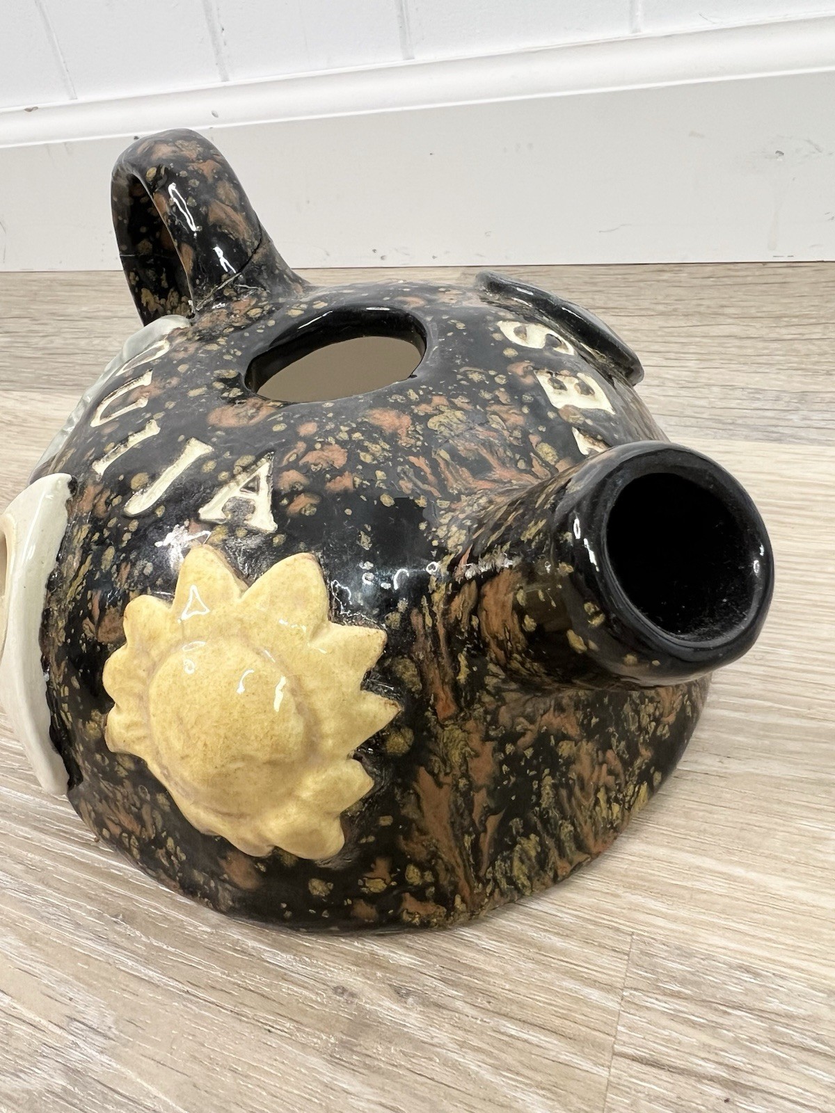 Quija Ceramic Teapot Decor Goth Tarot Witchy Planchette Pentagram Moon *Read