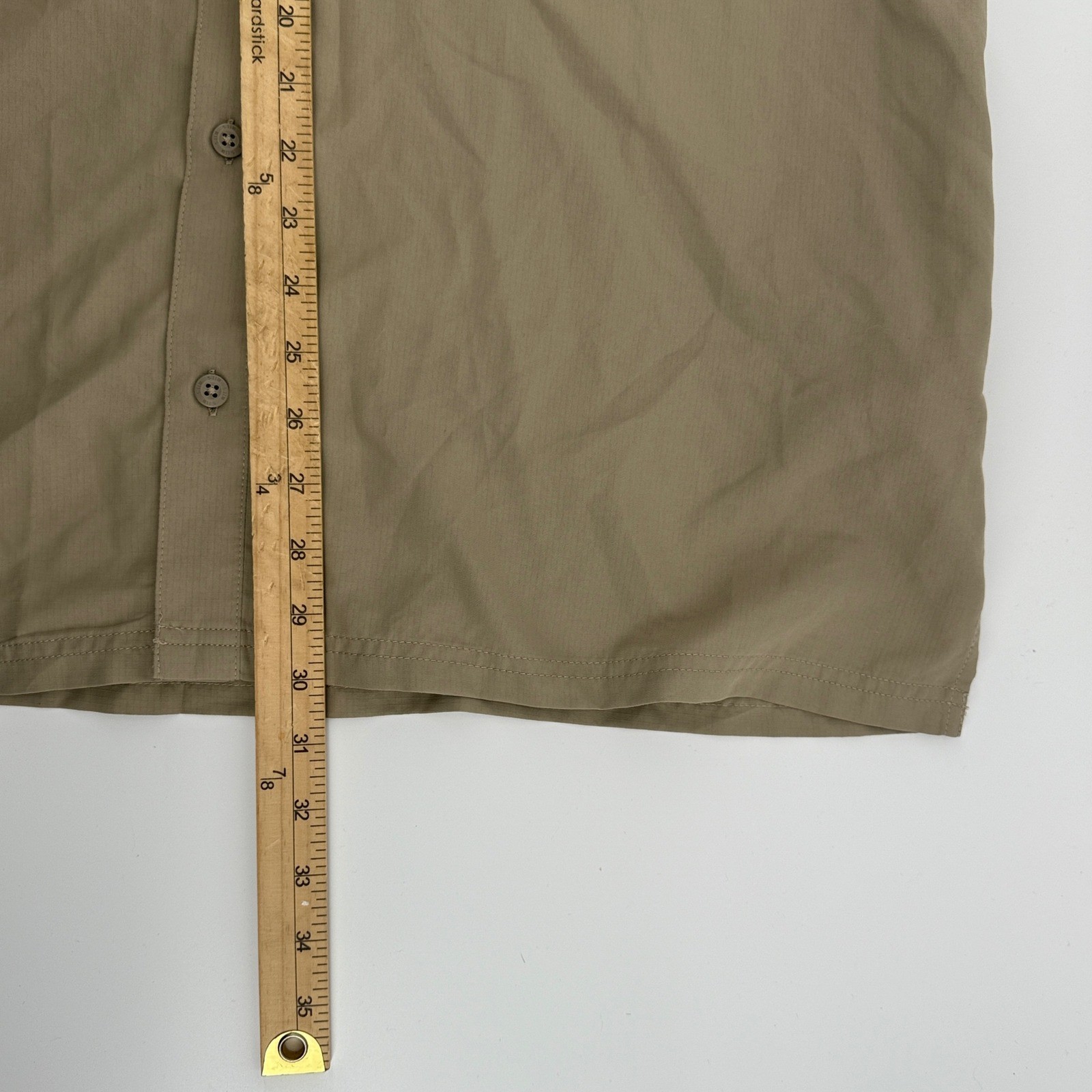 5.11 Tactical Men's Extra Large Khaki Short Sleeve Utility Shirt Zip Pocket