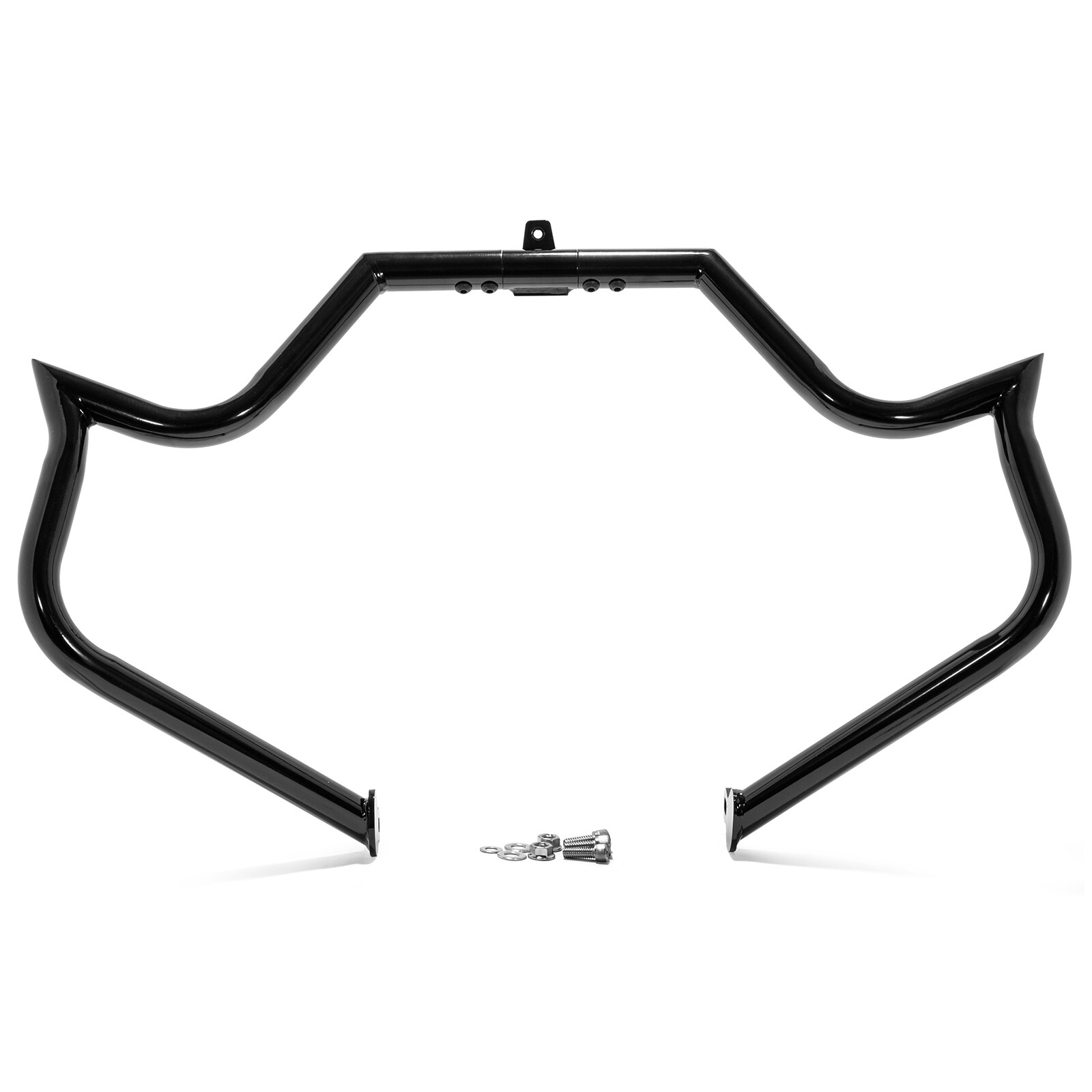 Black 1.25 Engine Guard Highway Crash Bar For Harley Touring Electra Glide 09-22