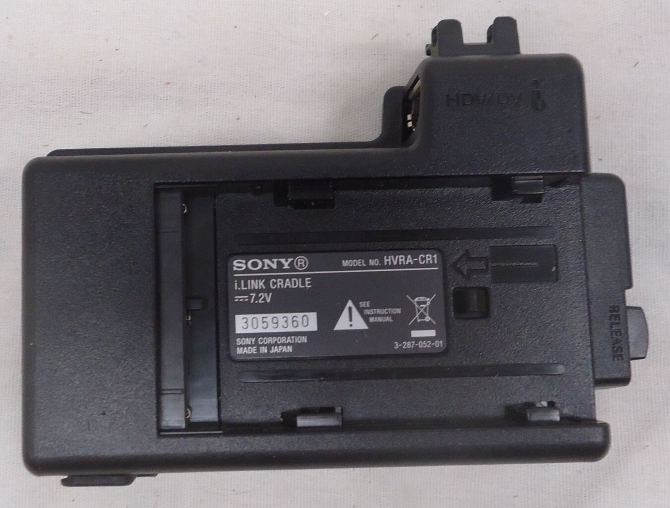 Sony HVRA-CR1 Cradle for MRC1 Memory Recording Unit 1394 Firewire
