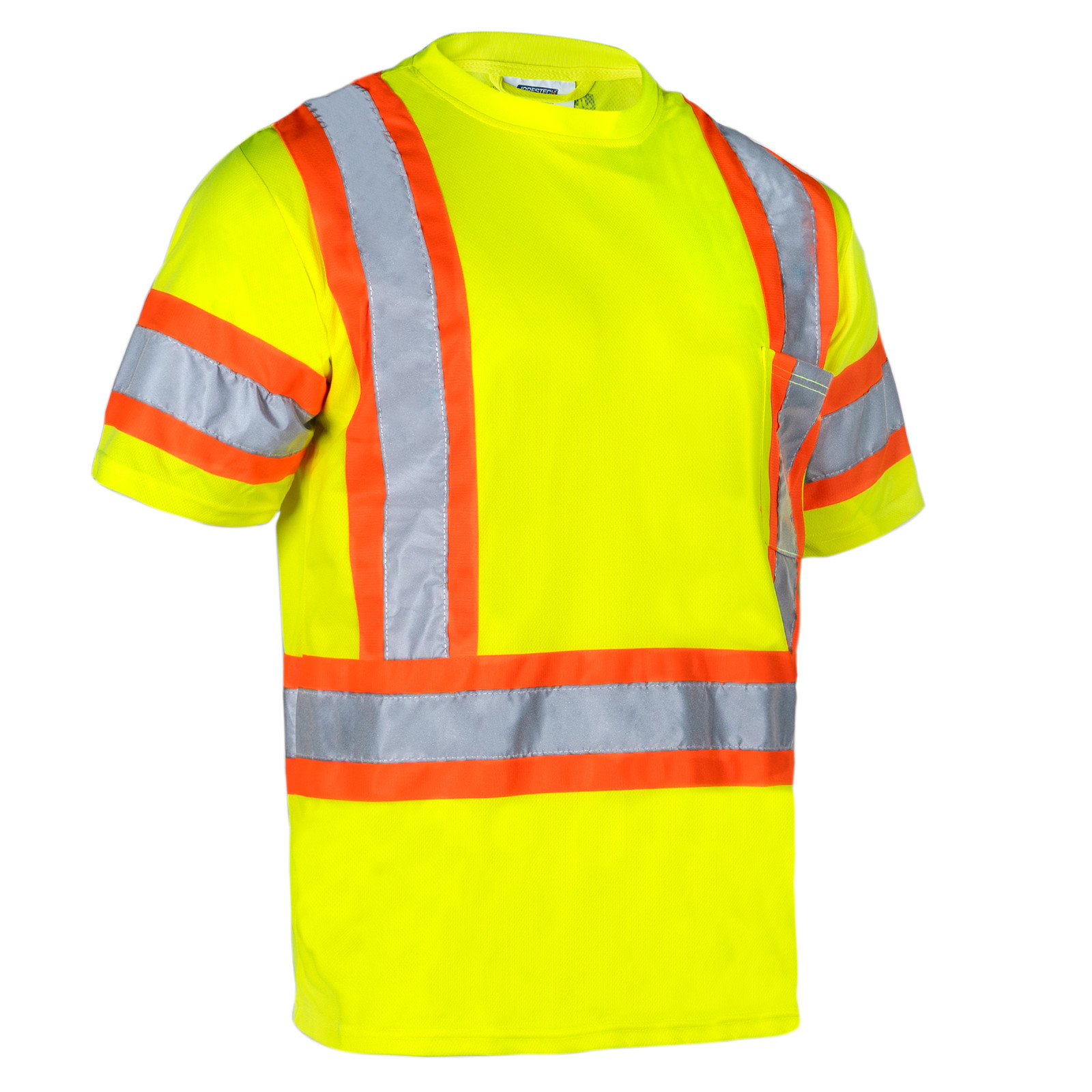 ANSI Class 3 Hi Vis Reflective Safety Shirt Short Sleeve