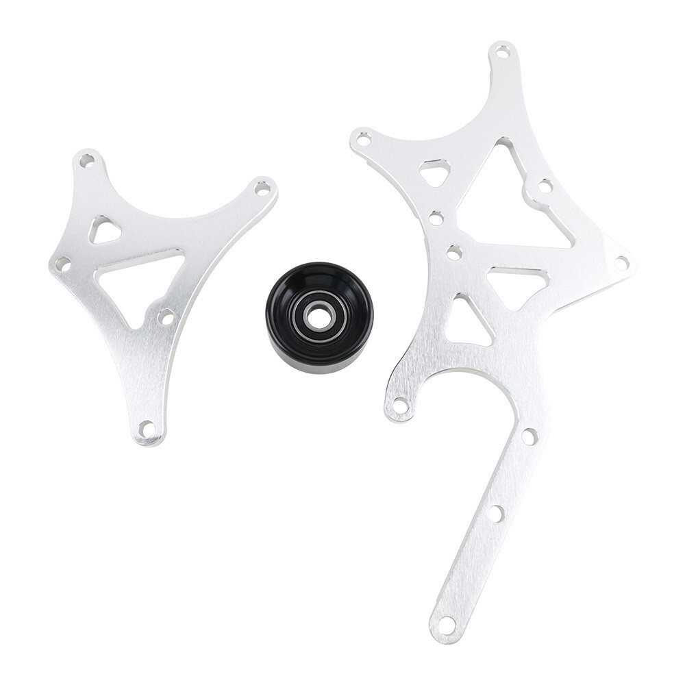 Alternator/Power Steering Pump Bracket Kit Driver Side for 99-14 LS Truck Silver