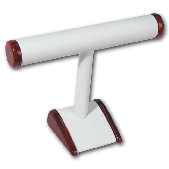 Red Rosewood Jewelry Bracelet / Bangle T Bar Display Stand Jewelry T Stand