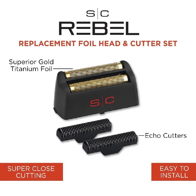 Stylecraft Rebel Gold Titanium Foil Head + 2 Stainless Stel Crunchy Cutter -