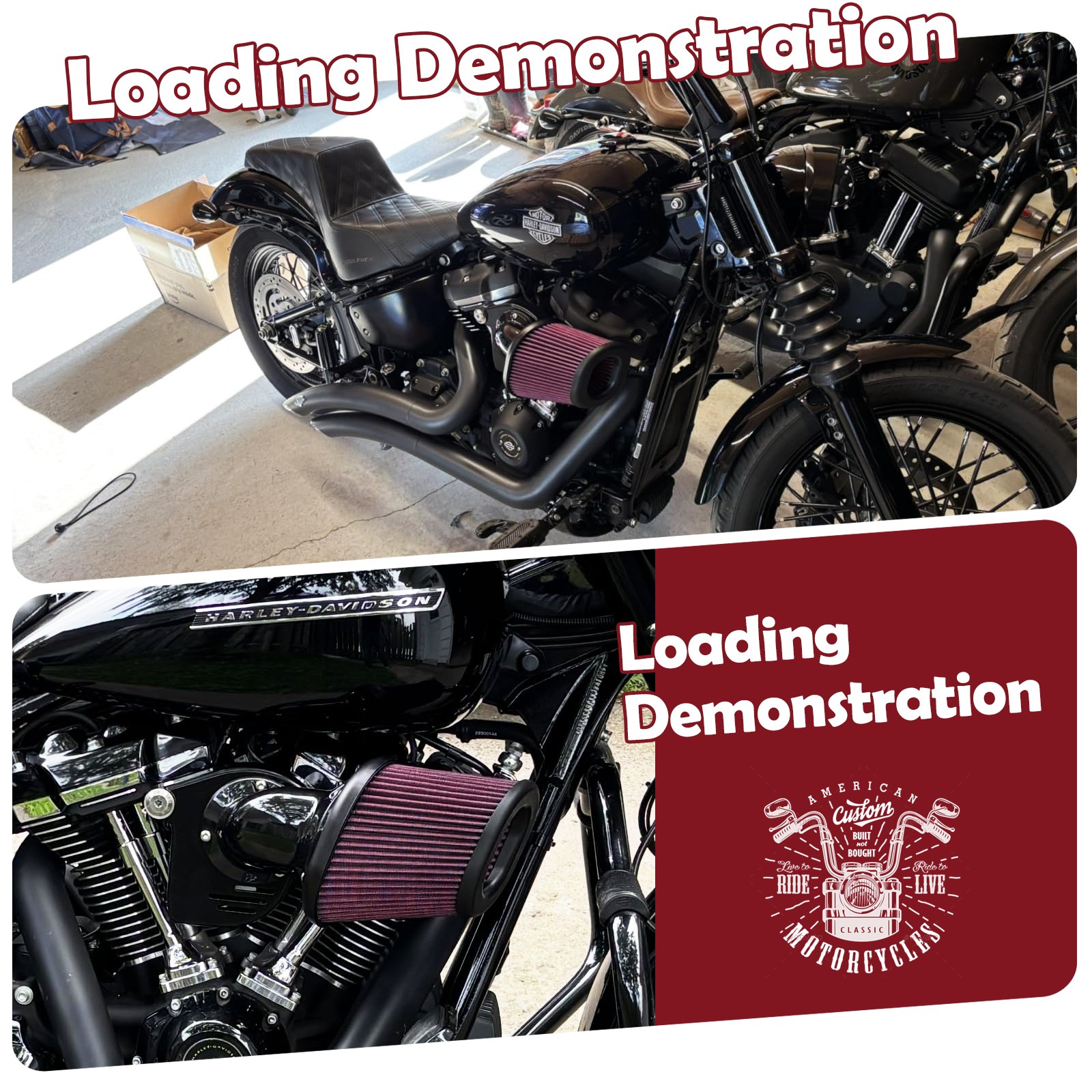 Heavy Breather Air Cleaner Intake Filter For harley touring softail 2017-2025