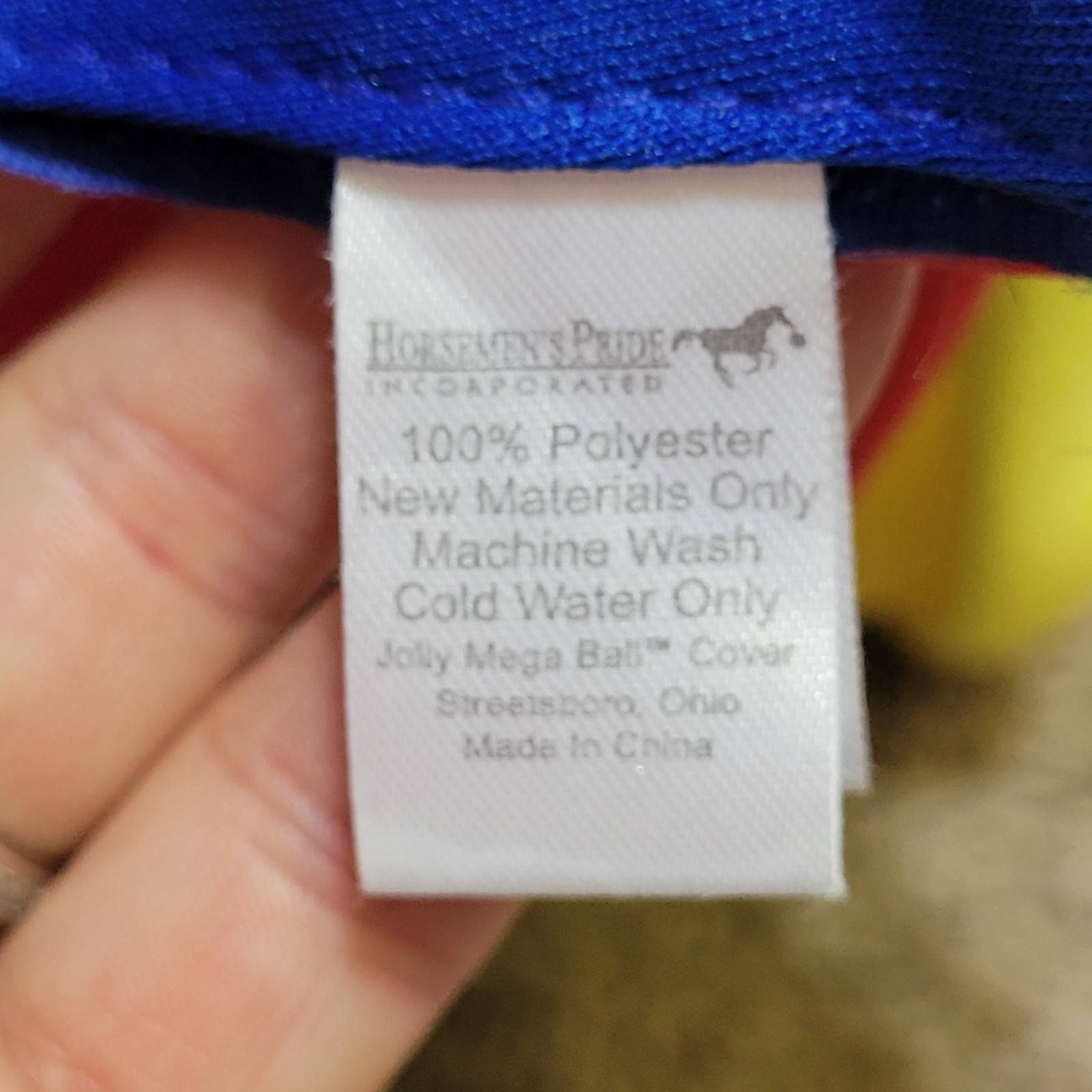 Horseman's Pride JOLLY MEGA BALL COVER (Cover Only) Red Yellow Blue