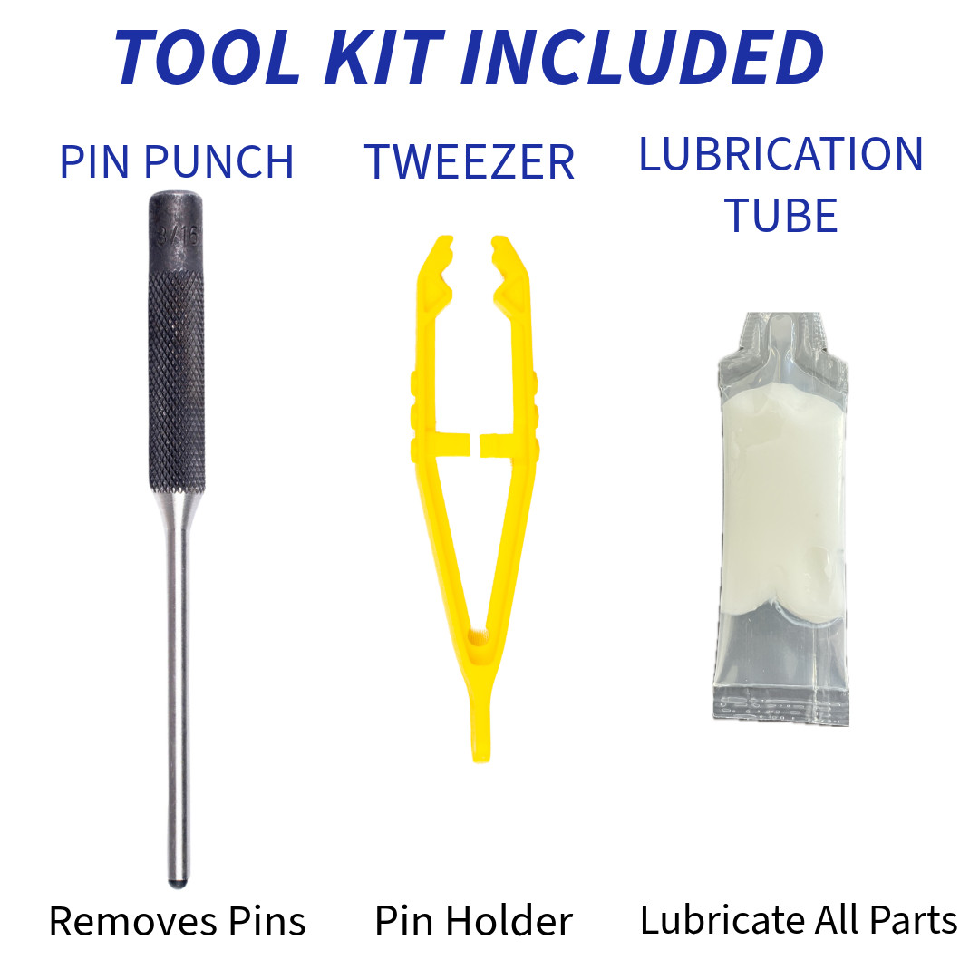 Pallet Jack/Truck Load Wheels Full Set with Axles and Rollers 3" x 3.75" Red