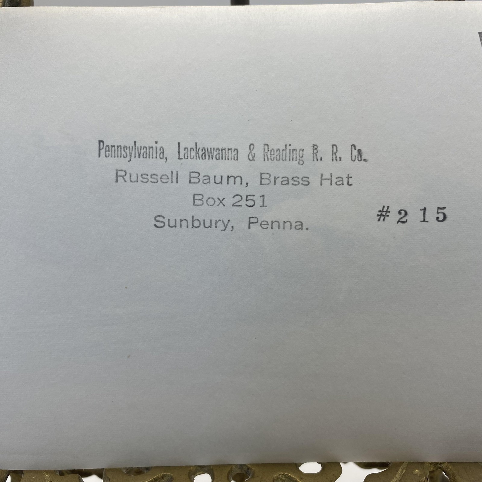 Vintage Pennsylvania Lackawanna & Reading Train Photo 4x5 B&W Gelatin Original