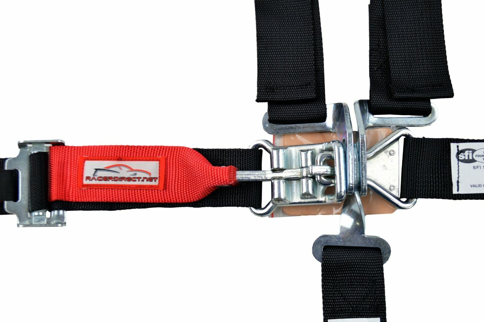 QUARTER MIDGET HARNESS SFI 16.1 5 POINT LATCH & LINK ROLL BAR MOUNT BELT BLACK