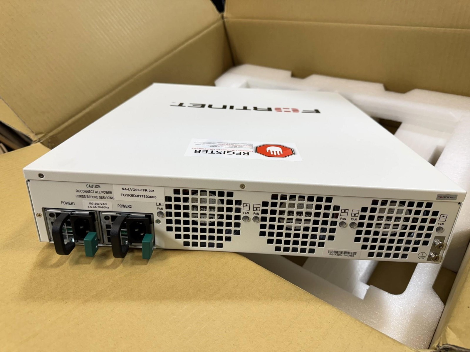 Fortinet FortiGate 1500D Firewall 80Gbps 10GbE High-Speed Enterprise Security