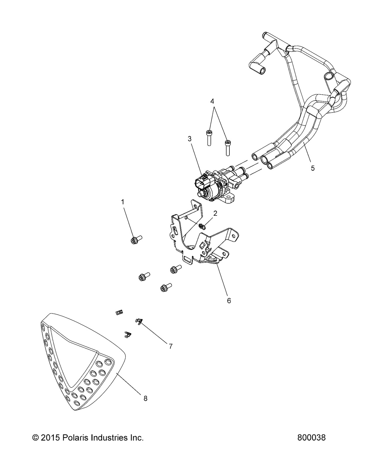 Polaris Idle Air Control Valve, Genuine OEM Part 4011638, Qty 1